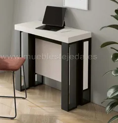 consola convertible en mesa de comedor